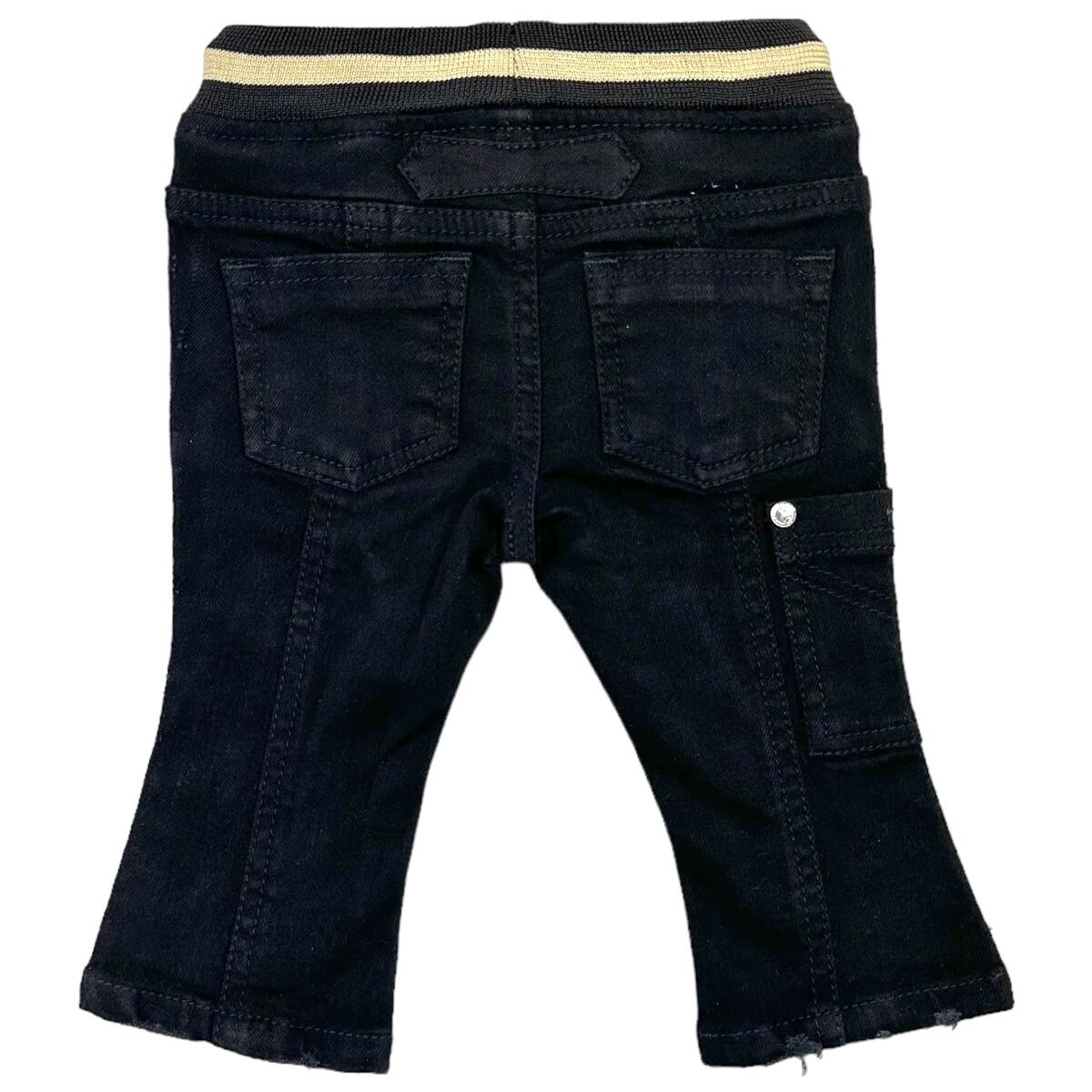 Infant Black Jeans (Tan Band)