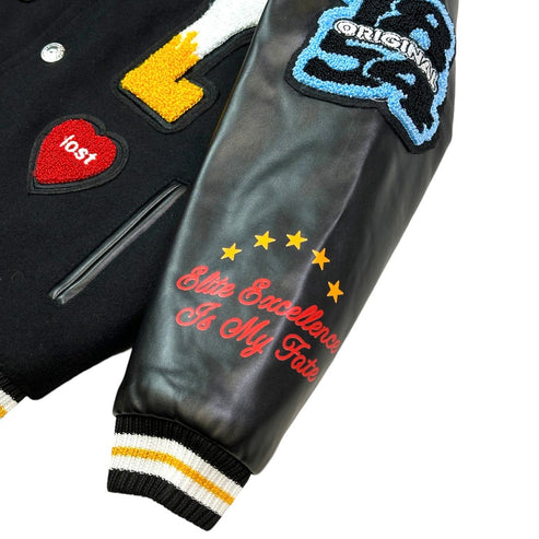 Elite Excellence Varsity Jacket - Black