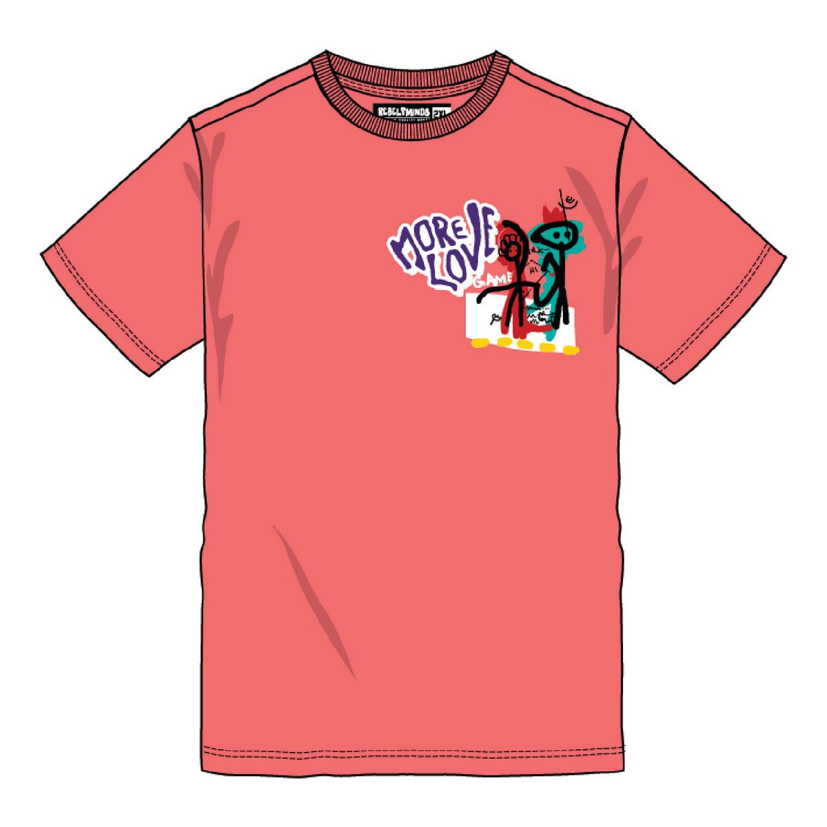 RM Coral More Love T-Shirt