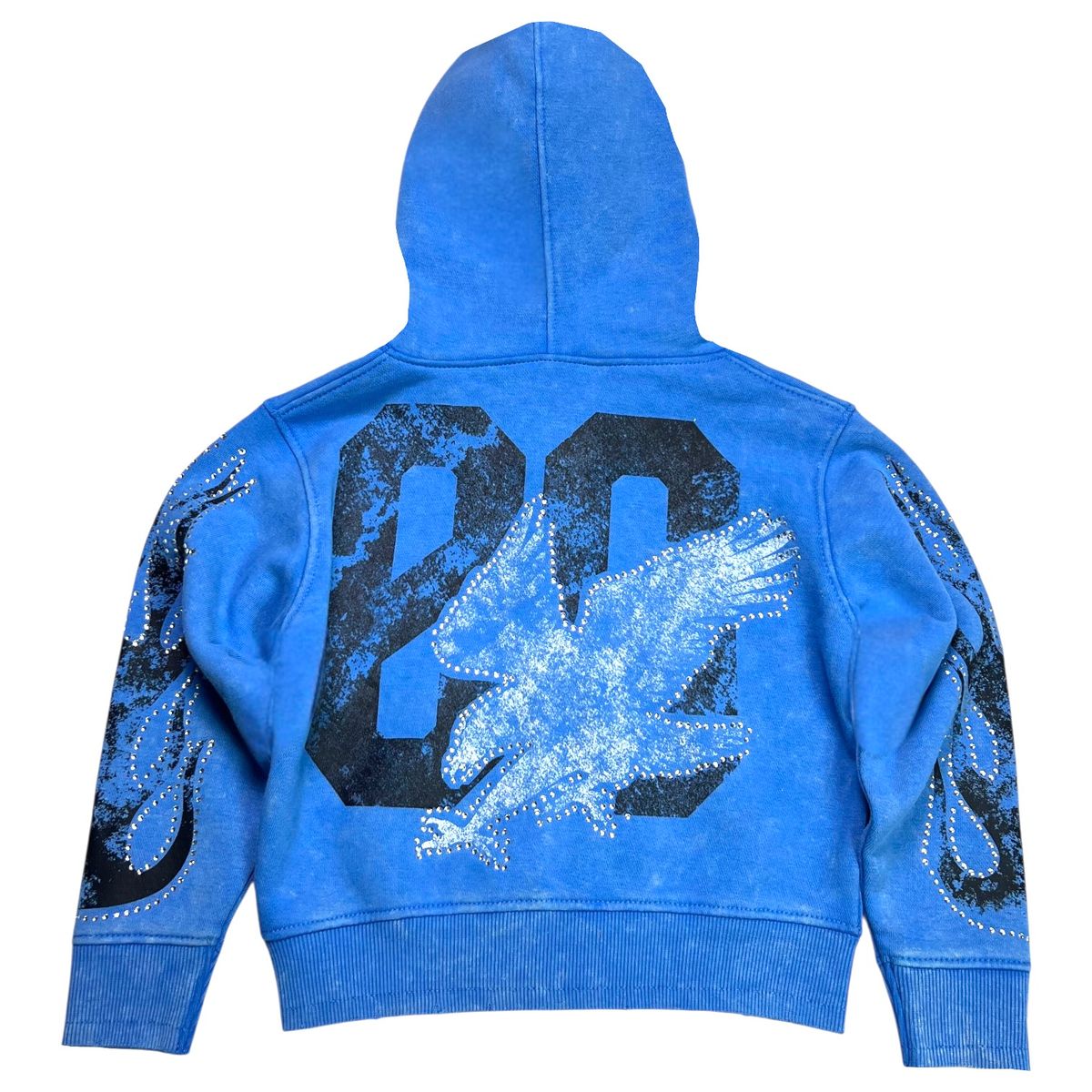 Noble Rhinestone Hoody - Blue