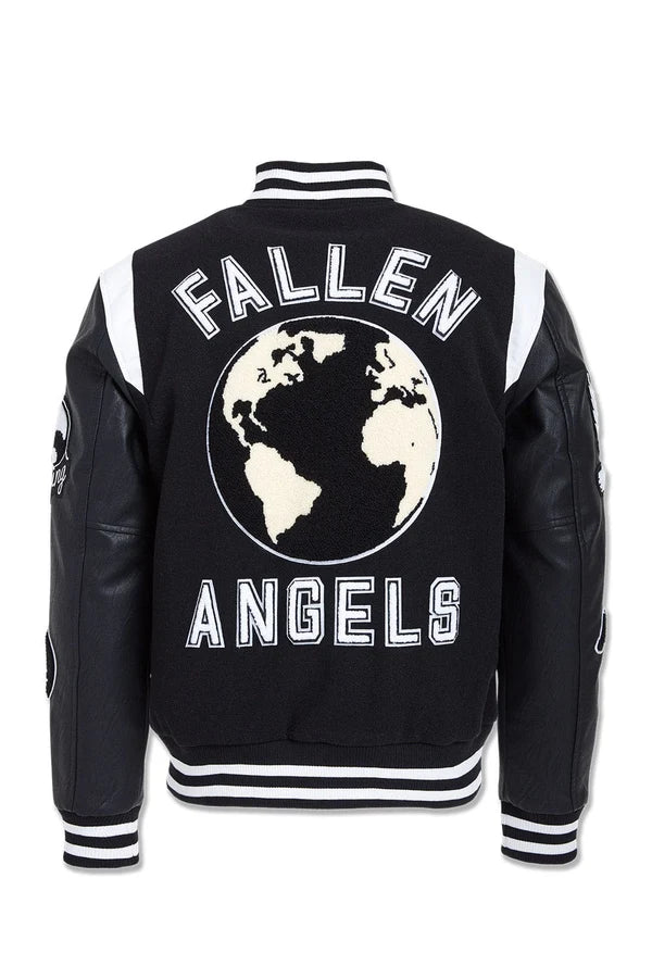 Fallen Angel Varsity Jacket - Black