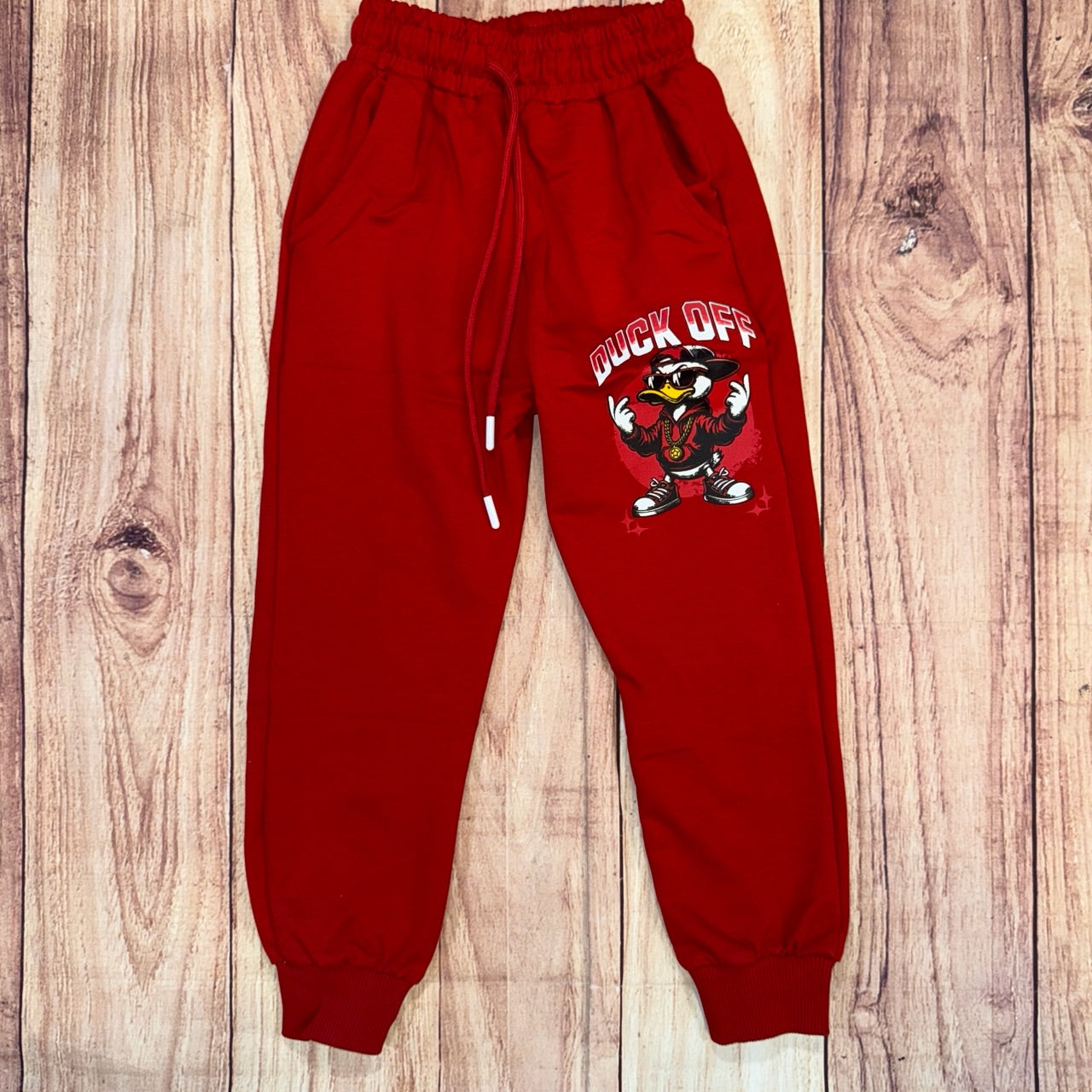 Duck Off Joggers - Red