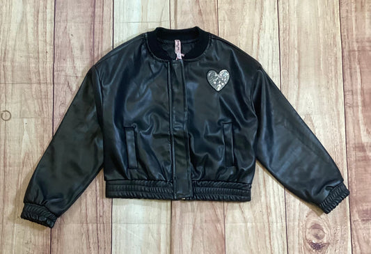 Girl's PU Leather Jacket