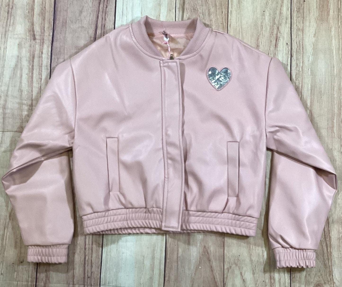 Girl's PU Leather Jacket