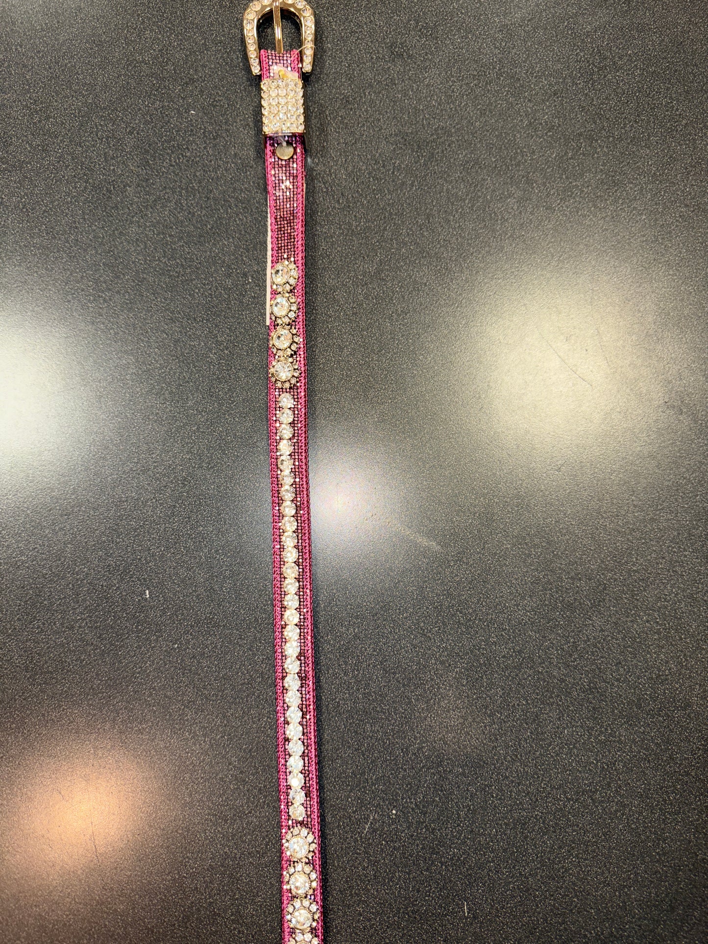 Rhinestone Belt Pink Studded