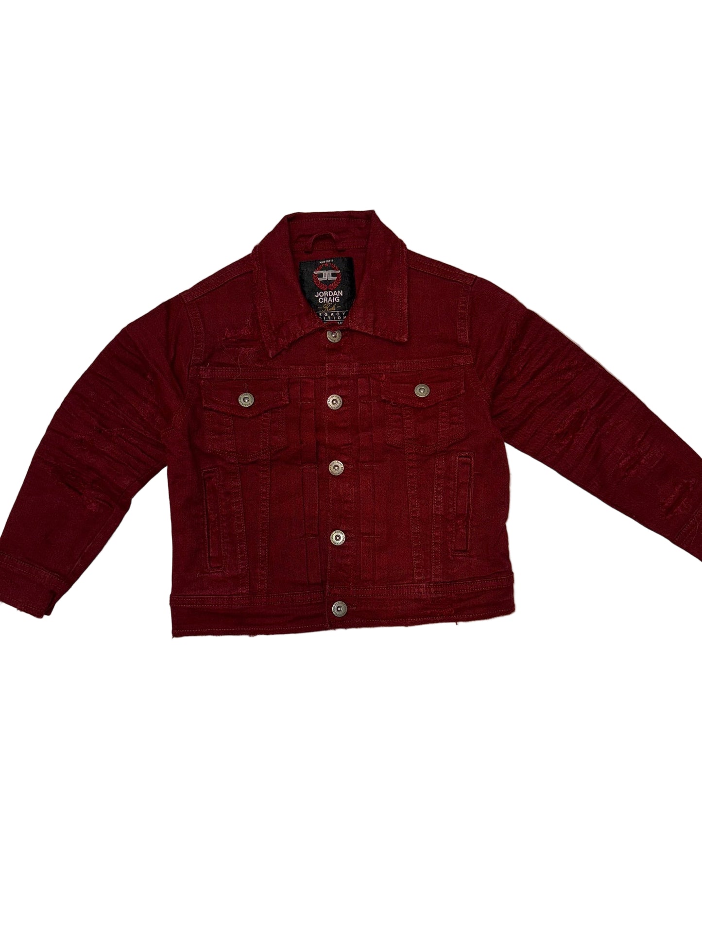 Kids Burgundy Jean Jacket