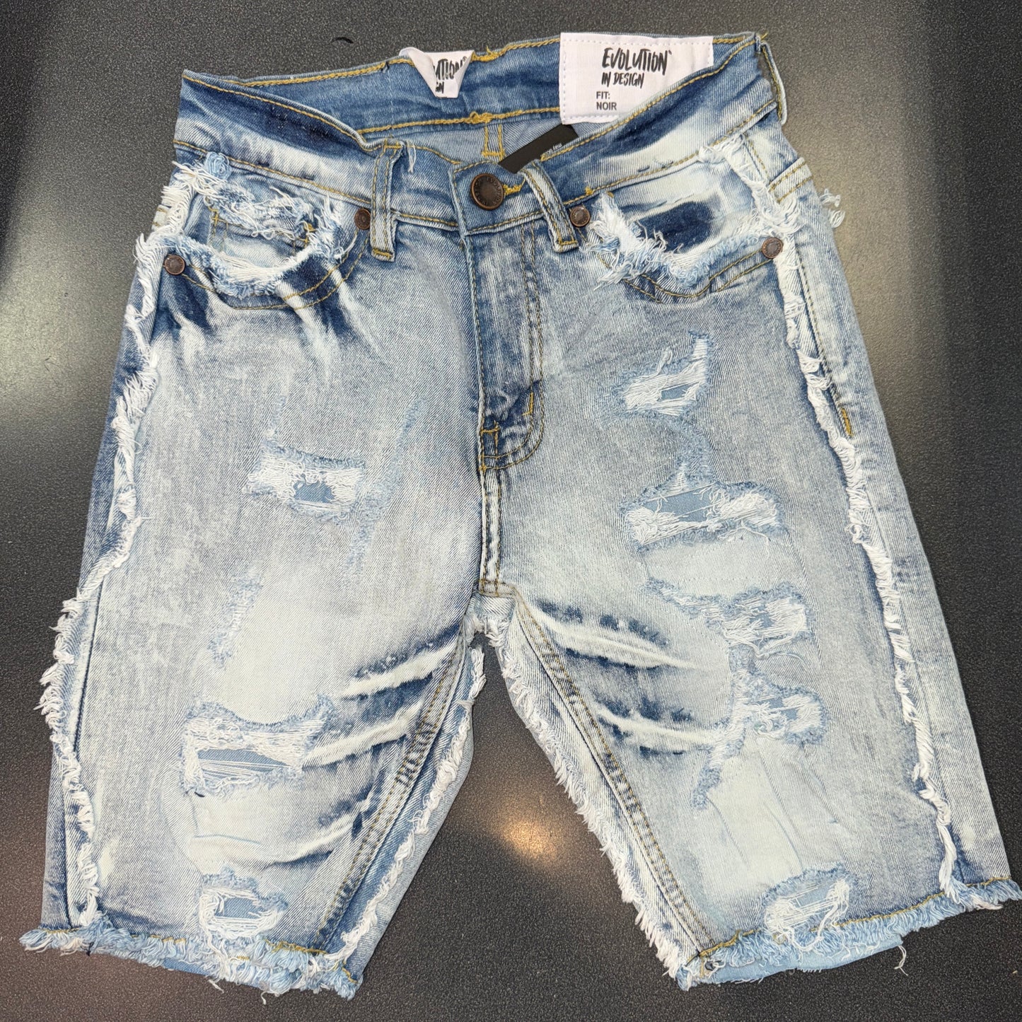 EV Ice Blue Jean Shorts 22976