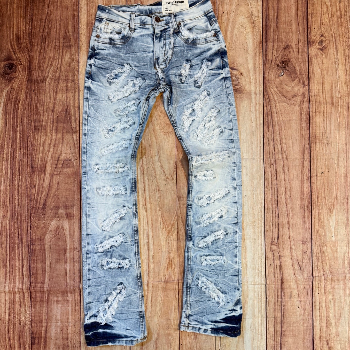 Ice Blue 330382 Stacked Jeans
