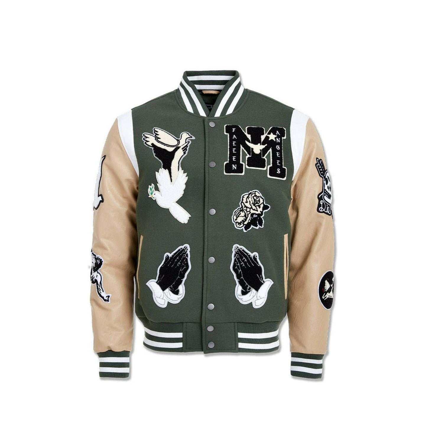 Fallen Angel Varsity Jacket - Green