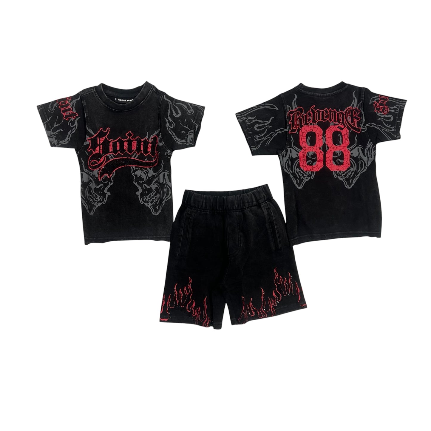 Rebel flame short set