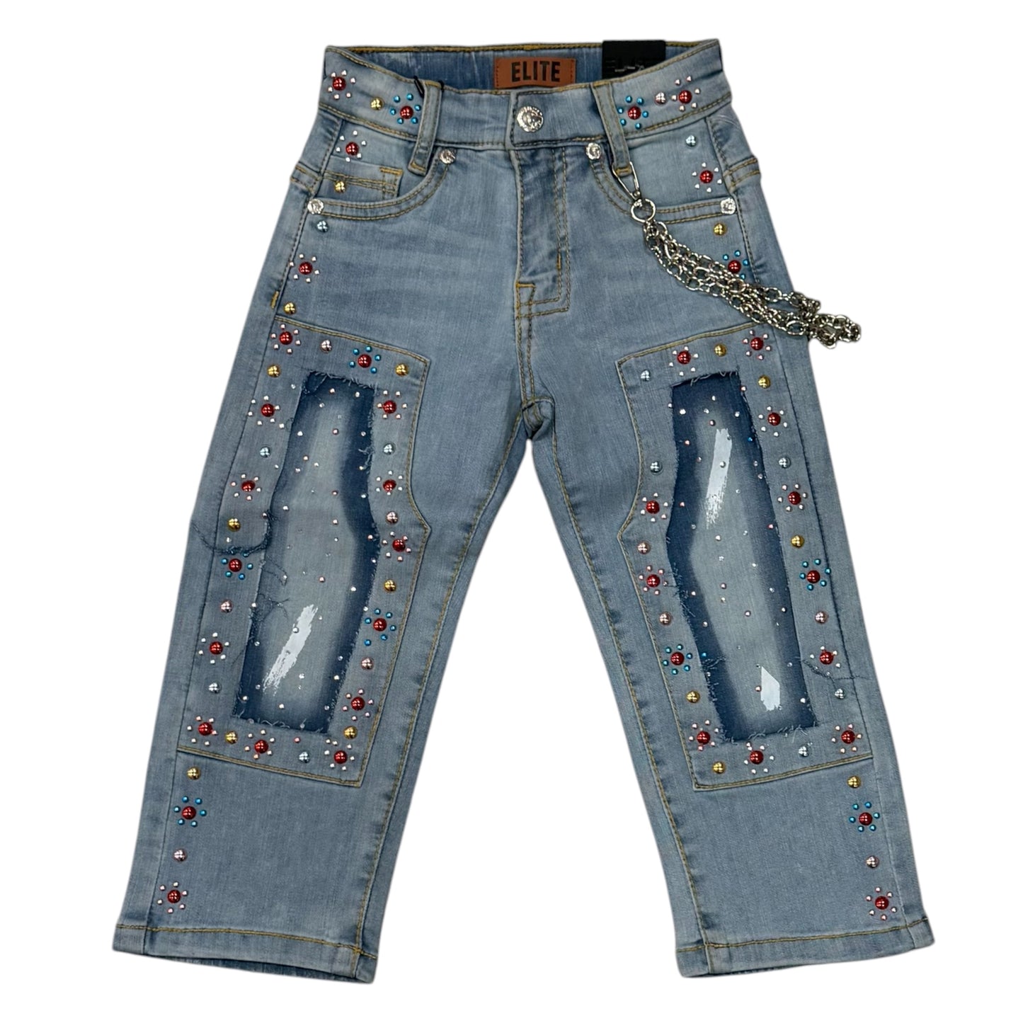 Mardi gras baggy denim