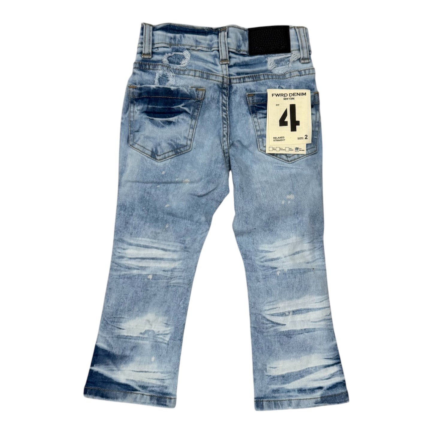 Chopped relaxed straight jeans