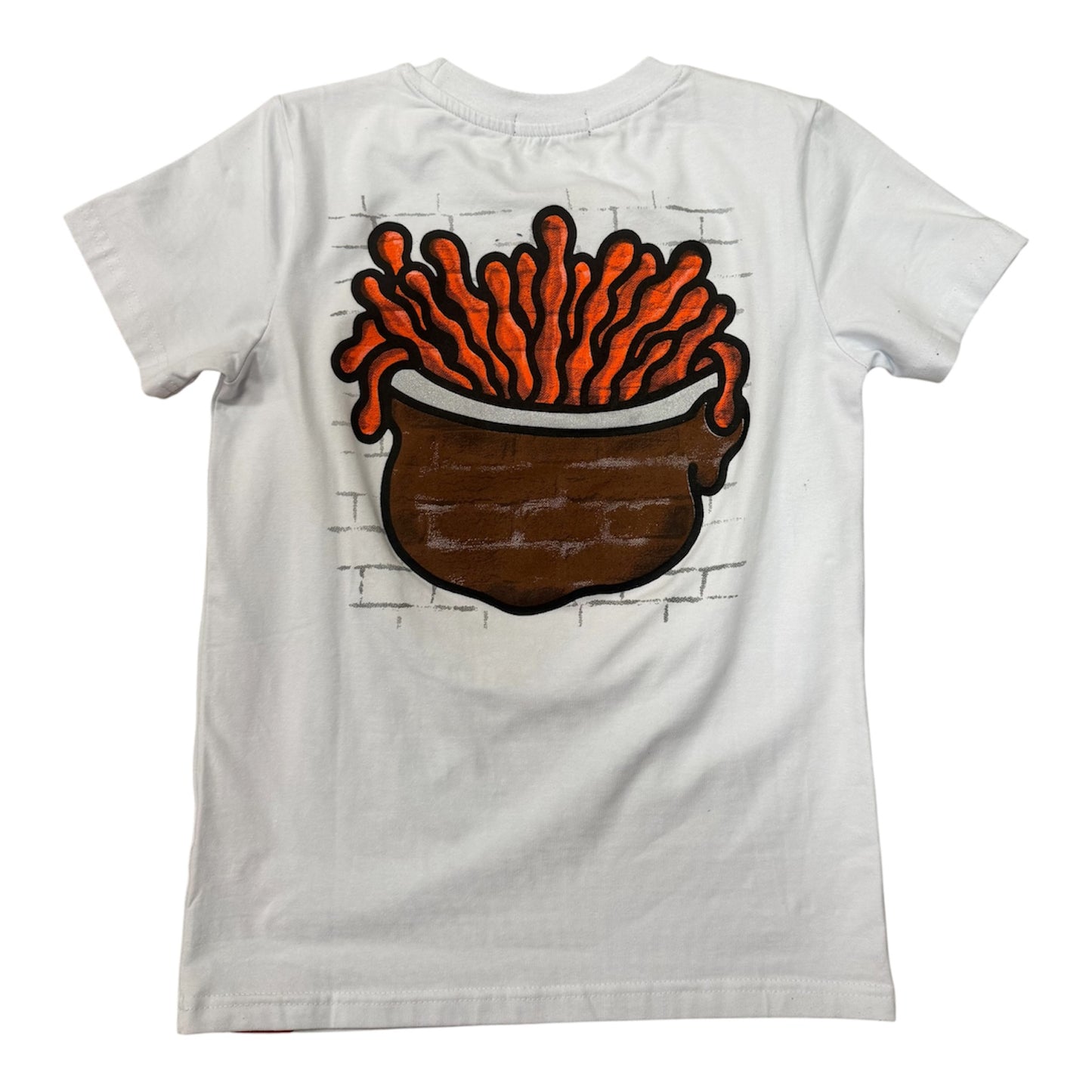 Orange hair big face t-shirt