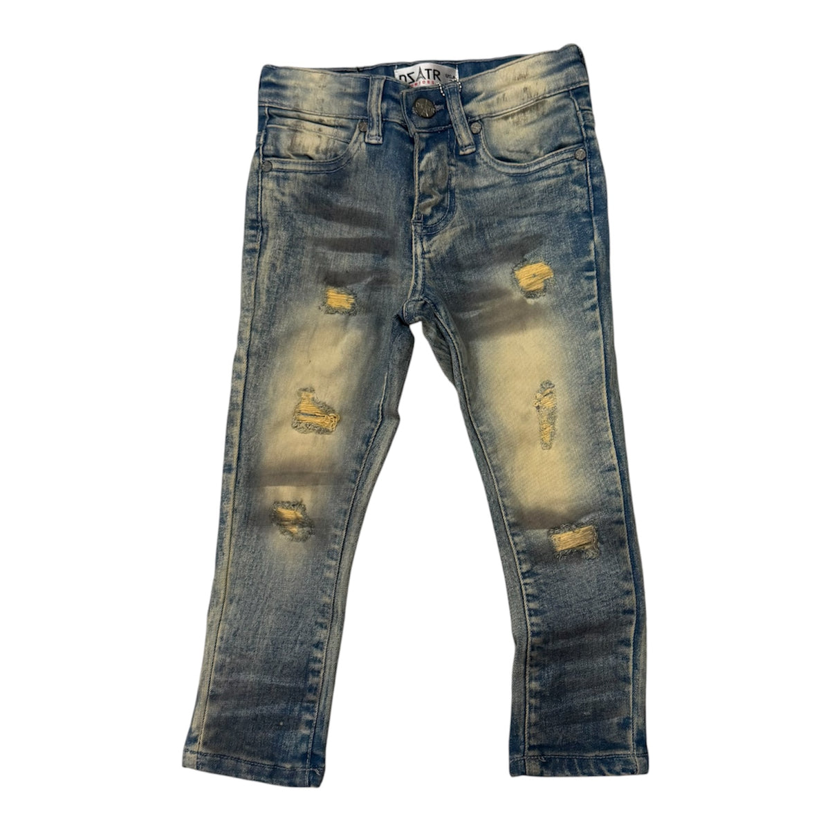 Spot fade skinny jeans