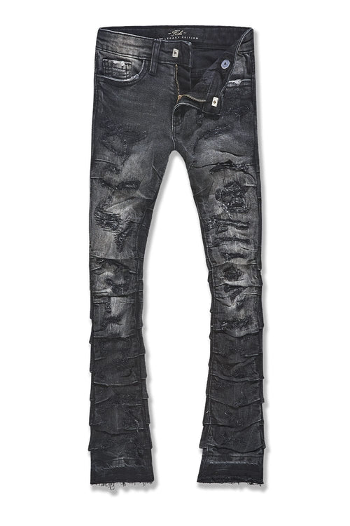 Shadow Side Shred Stacked Jean