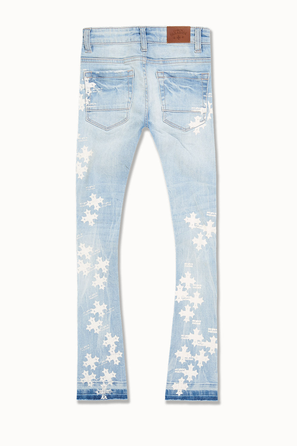 JC SYIP Crosses Stacked Jeans - Blue