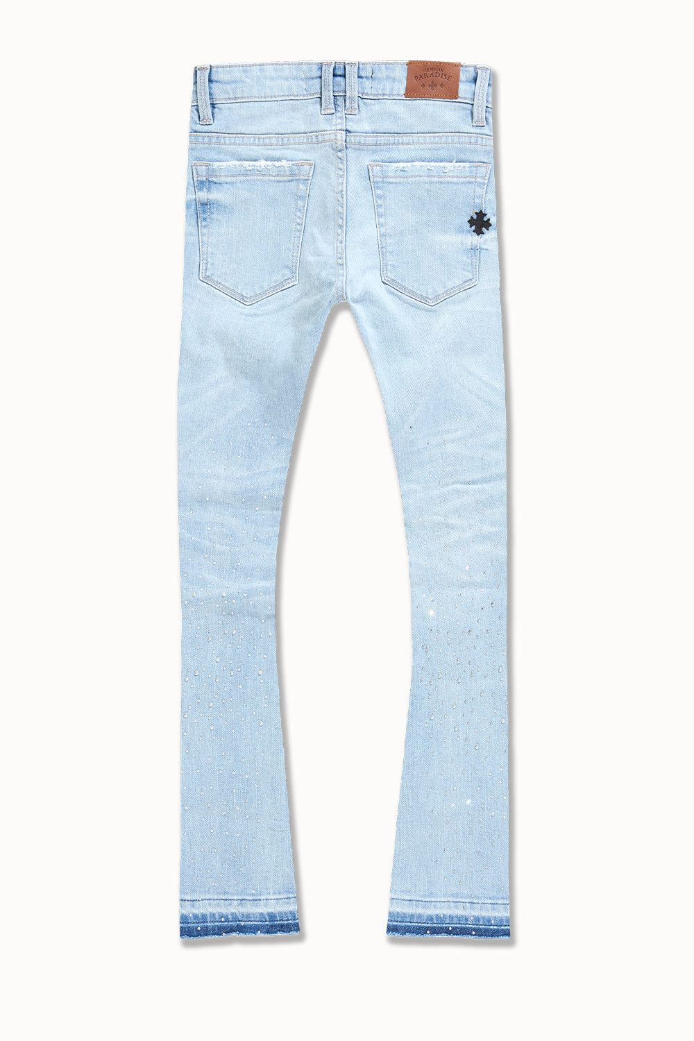 JC Lt. Blue Rhinestone Stacked Jeans