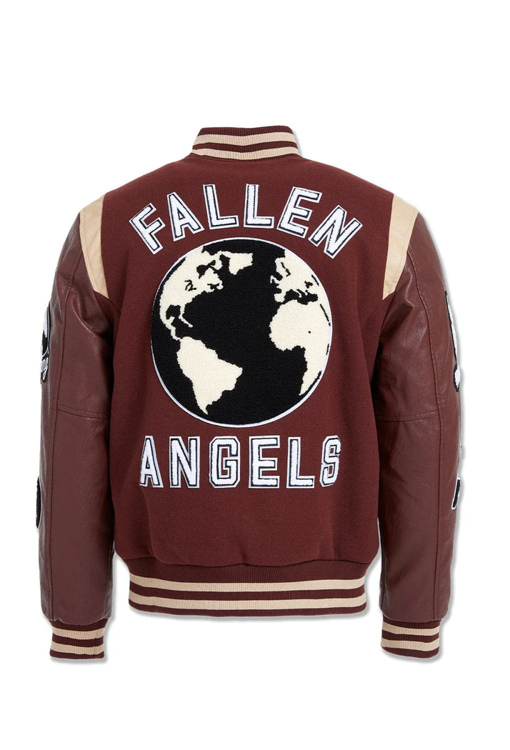 Fallen Angel Varsity Jacket - Chocolate
