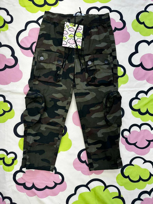 Boys Twill Cargo Pants - Camo