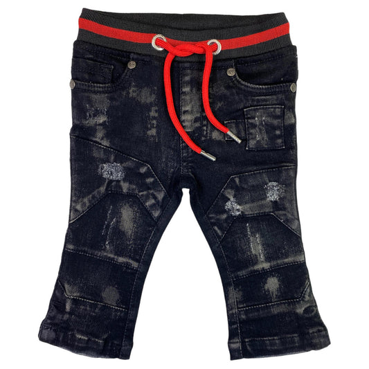 Infant Black w Gray Tint Jeans