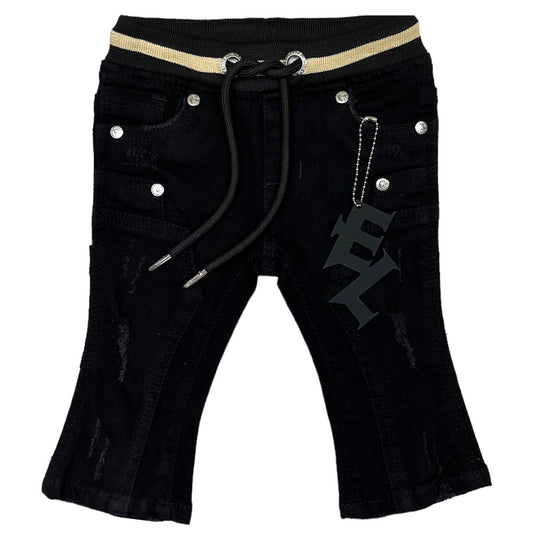 Infant Black Jeans (Tan Band)