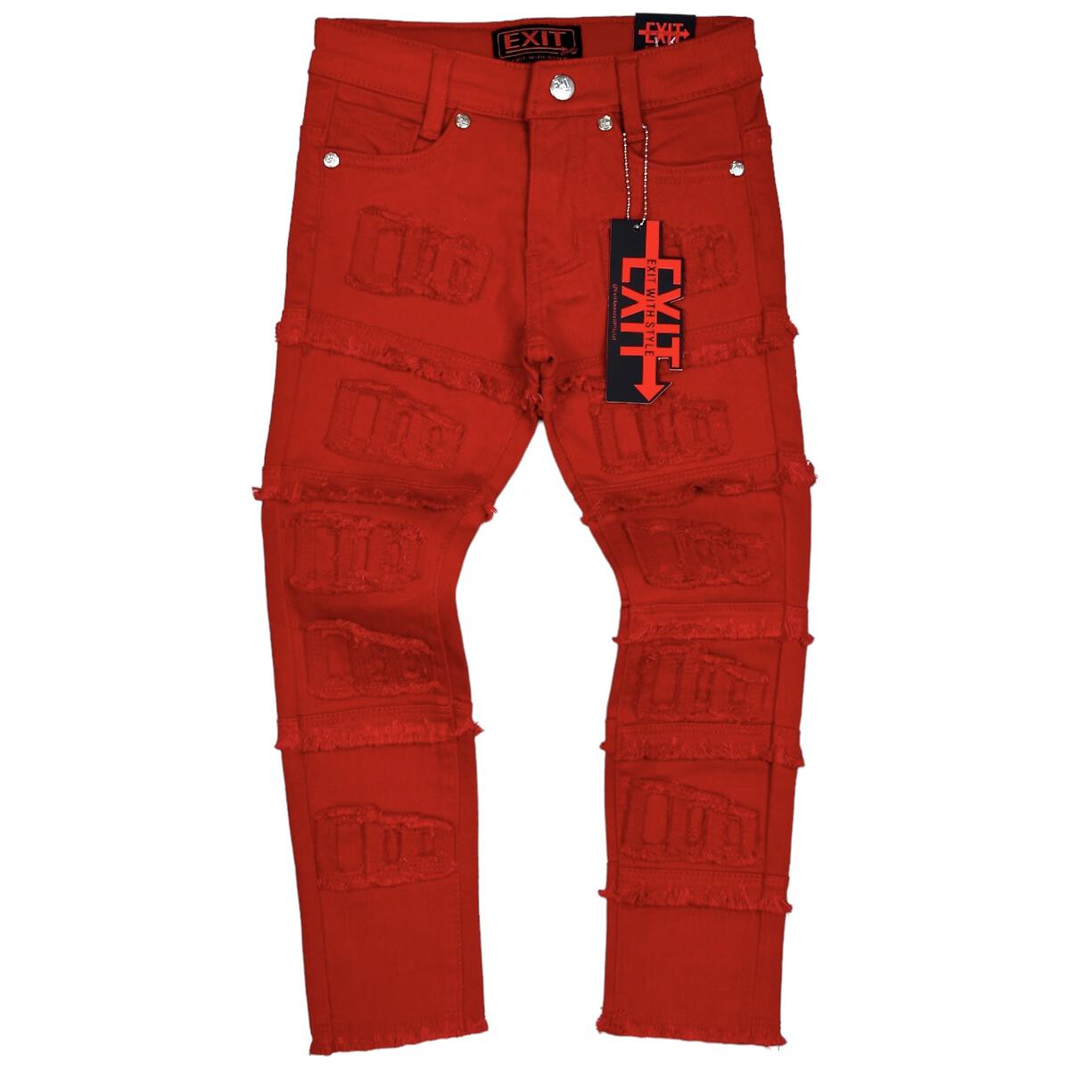 Exit Bermuda Red Jean