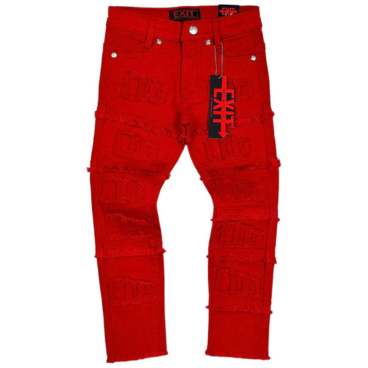 Exit Bermuda Red Jean