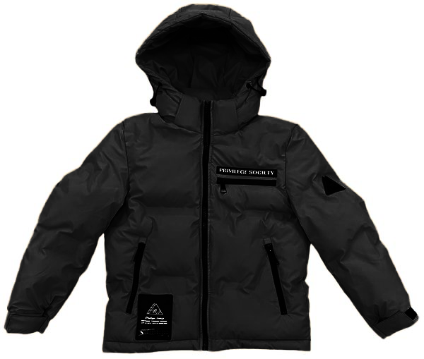 Privilige Society Black Bubble Coat