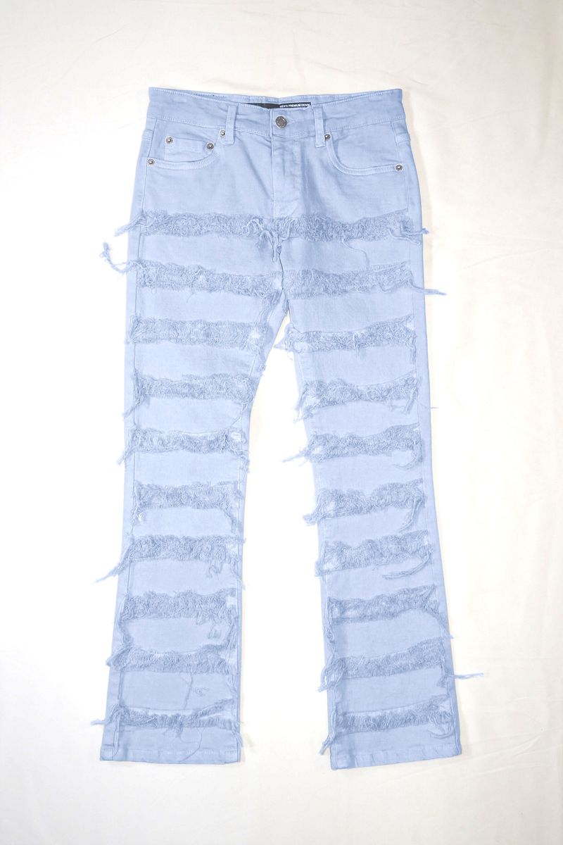 Sky Blue K3016 Stack Jeans