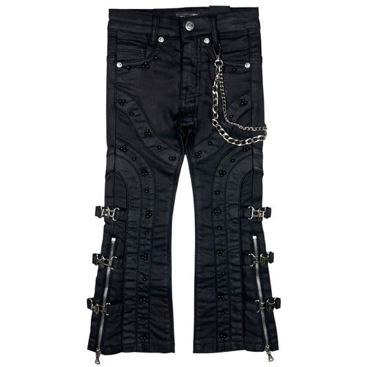Pearls & Buckles Wax Stacked Jeans