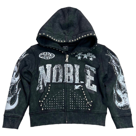 Noble Rhinestone Hoody - Black