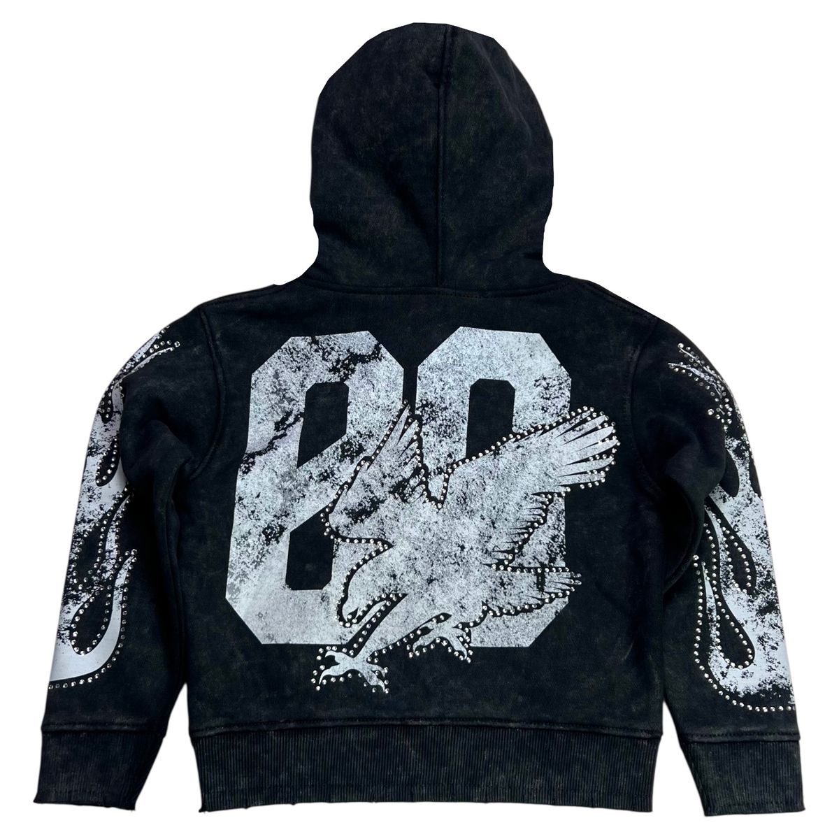 Noble Rhinestone Hoody - Black