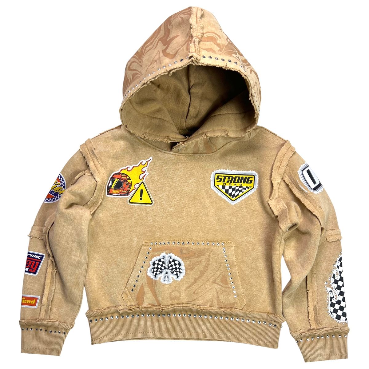 Strong Racer Rhinestone Hoody