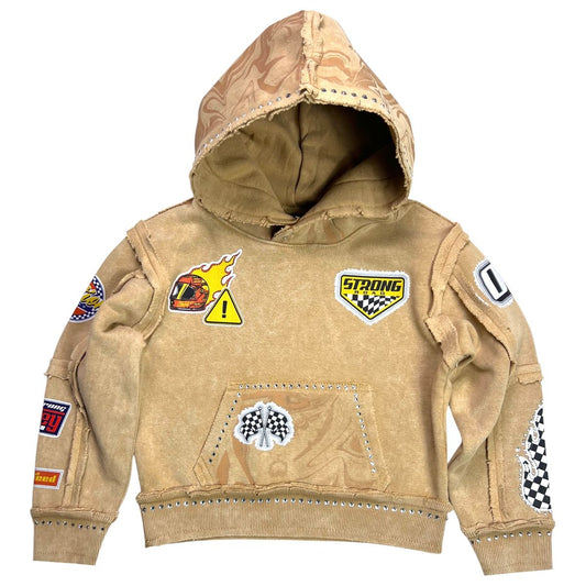 Strong Racer Rhinestone Hoody