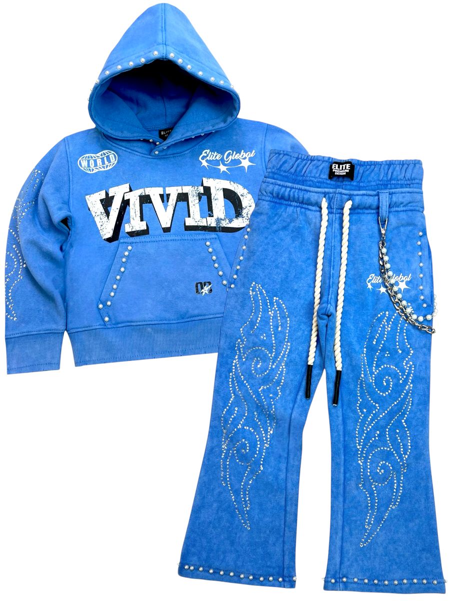 Vivid Rhinestone & Pearls Hoody