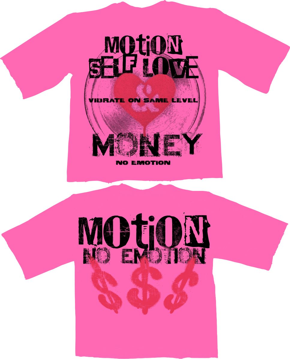 Motion Self Love Crop Shirt - Pink