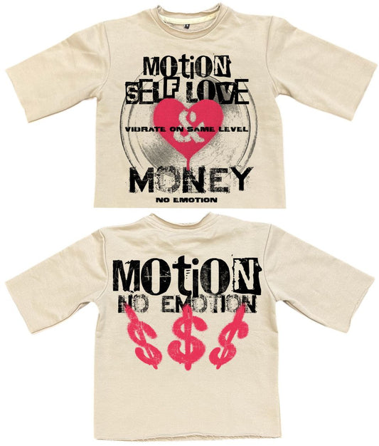 Motion Self Love Crop Shirt - Khaki