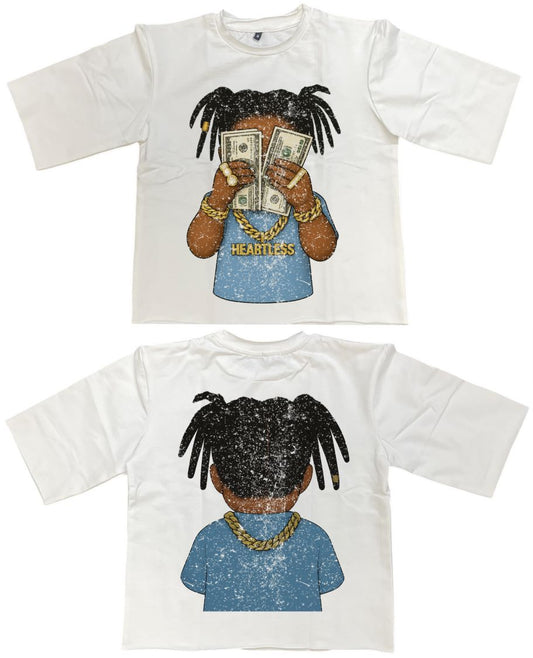 Heartless Chain Crop Shirt