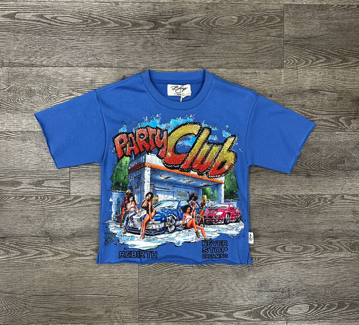 Party club cropped t-shirt