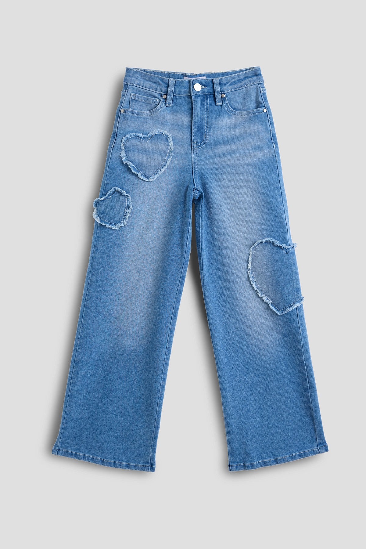 YMI Heart Patchwork Jeans