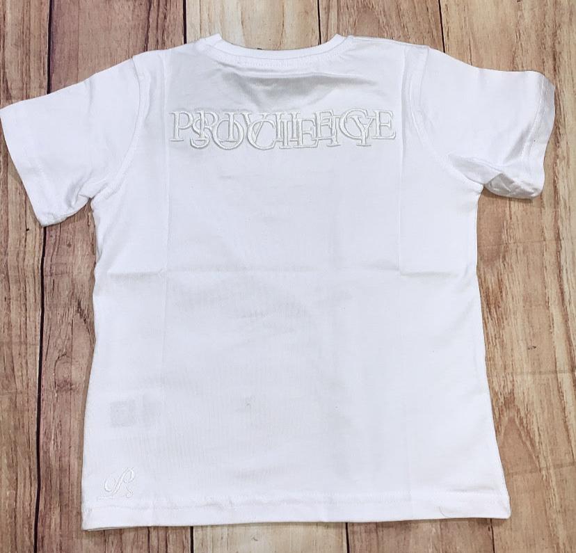 Greek Box Tee White