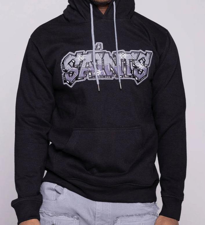 Saints Hoody - Black/Gray