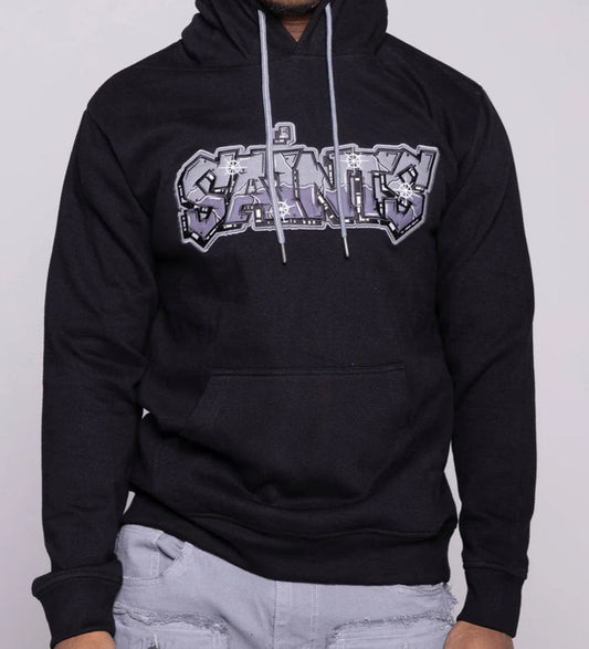 Saints Hoody - Black/Gray