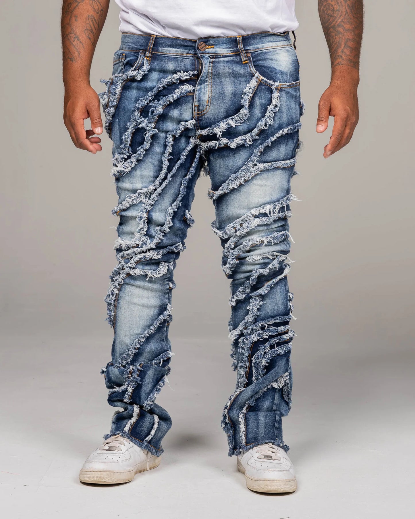 Stacked Jagged Jeans