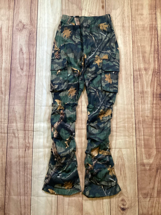 Camo Hunting Nylon Stacked Pant