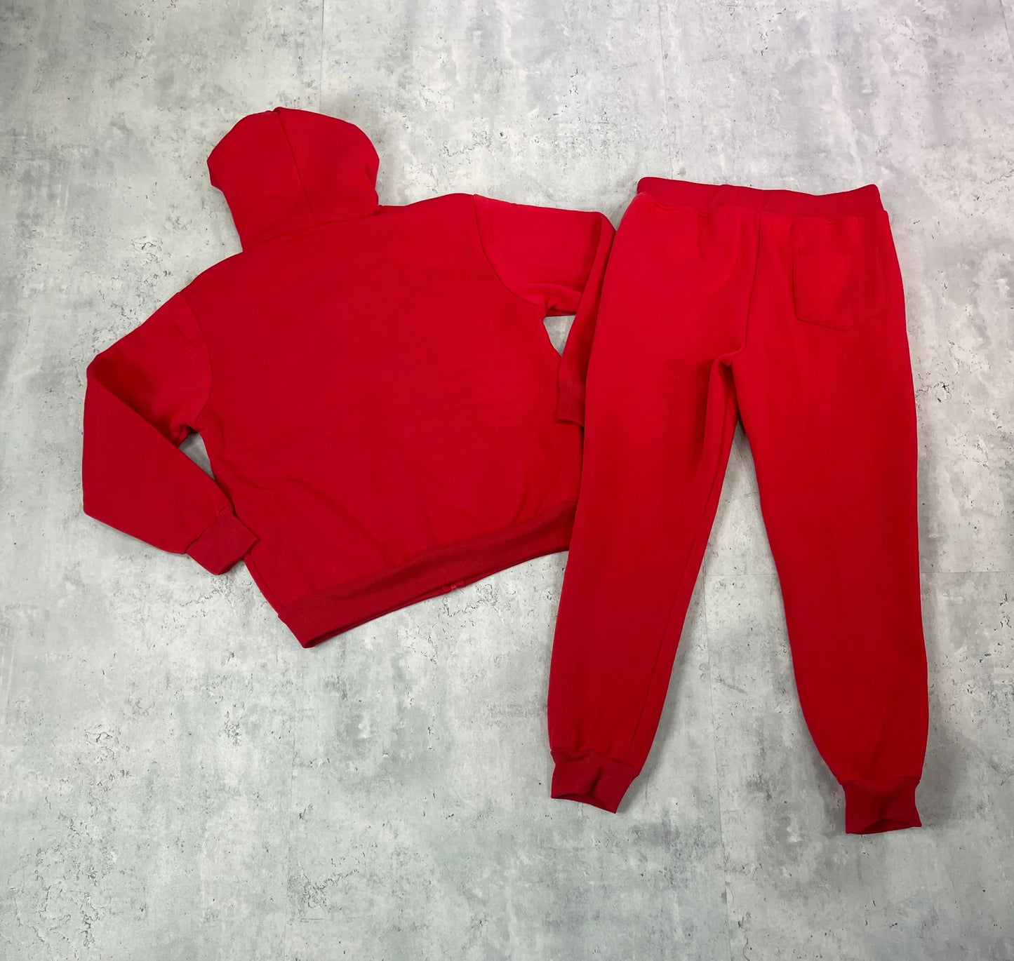 Solid Fleece Jogger Set