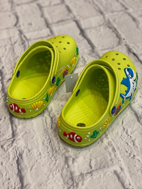 Shark Clogs Lime Green