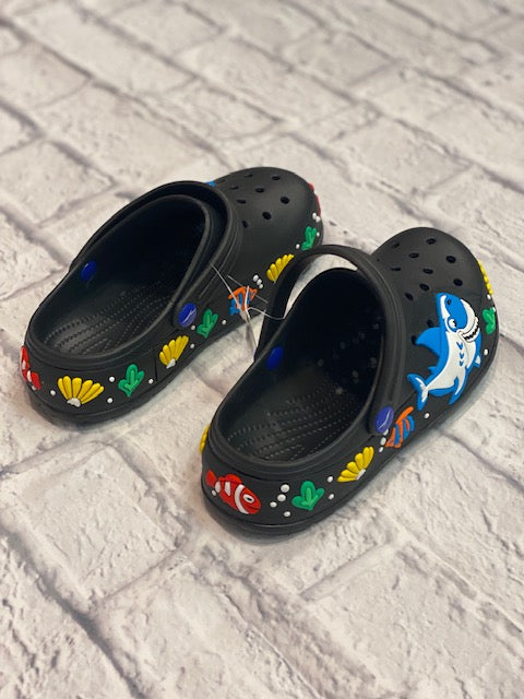 Shark Clog Shoes Black