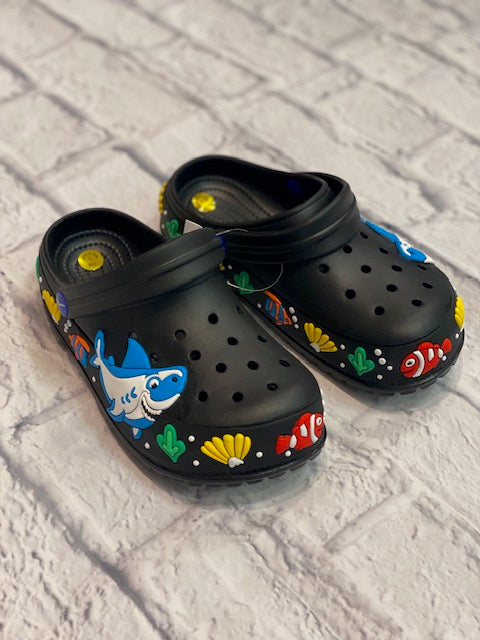 Shark Clog Shoes Black