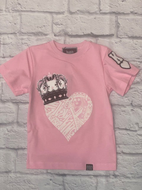 Crowned Heart T-Shirt Pink